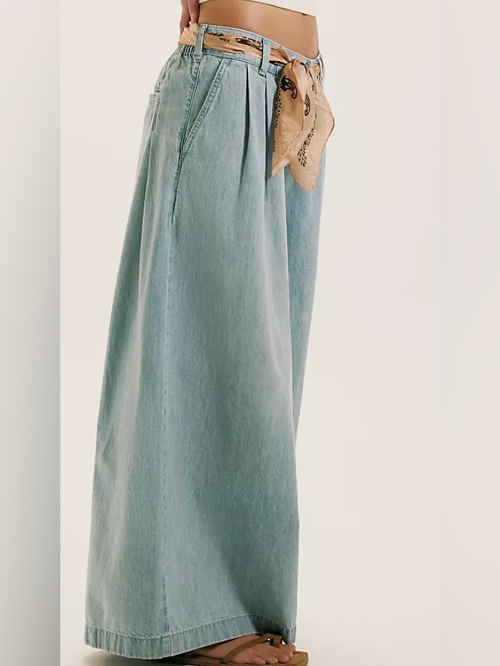 Free People We The Free Scout Wide-Leg Jeans. NWT. California blue - Picture 2 of 7